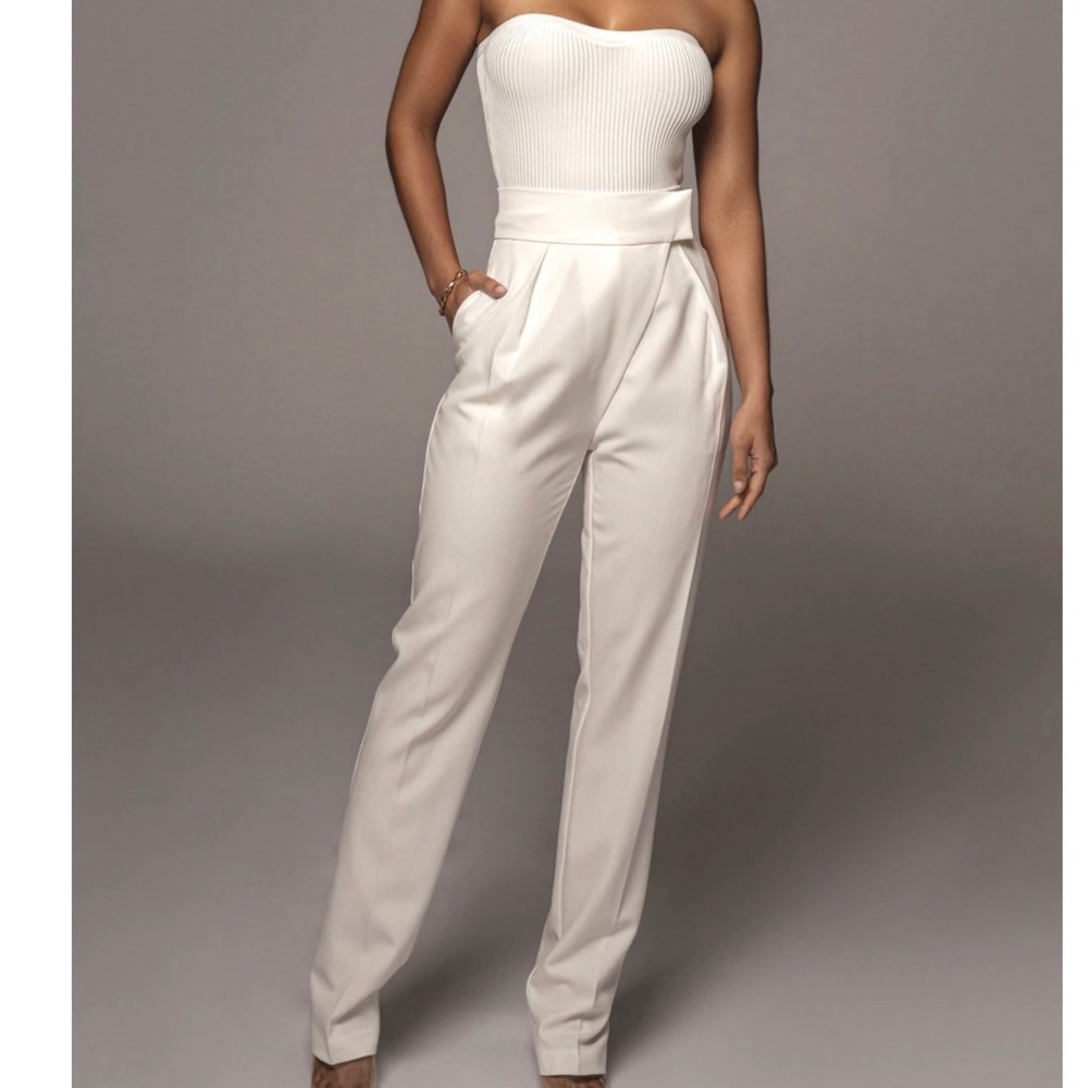 ALAIA WIDE LEG PANTS